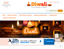Tablet Screenshot of diwalifestival.org